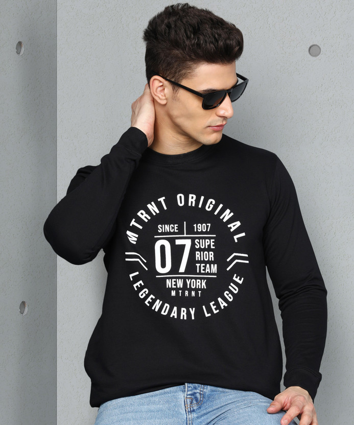 Full Sleeve Printed Men Sweatshirt 