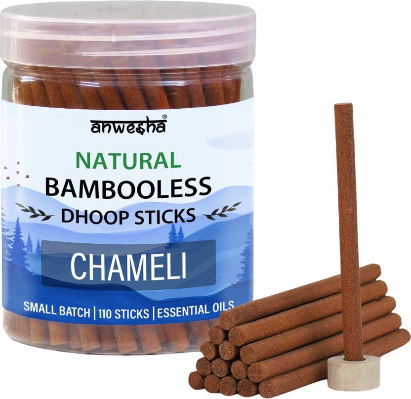Chameli Premium Bambooless Dhoop Sticks Box 110 Scented Incense