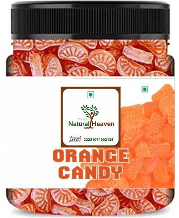 Natural Heaven Orange Candy Jar Pack Narangi Goli Santra Goli 
