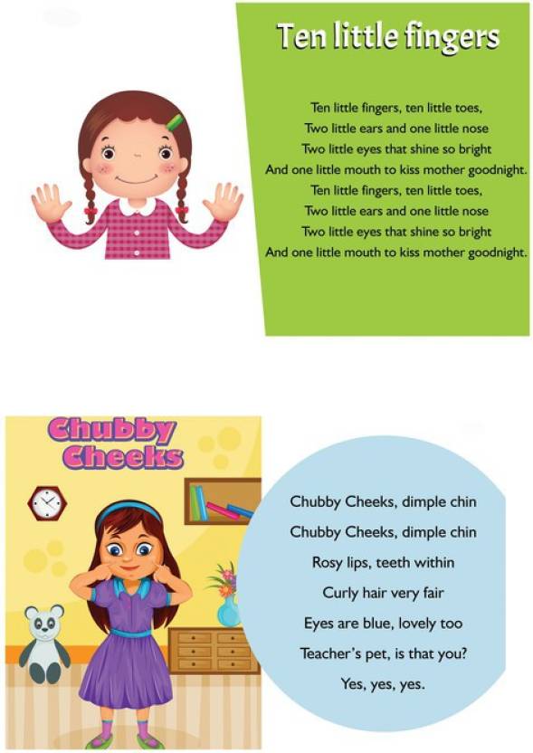 Early Learning Educational Poster|Nursery Rhymes Sticker Poster Combo ...