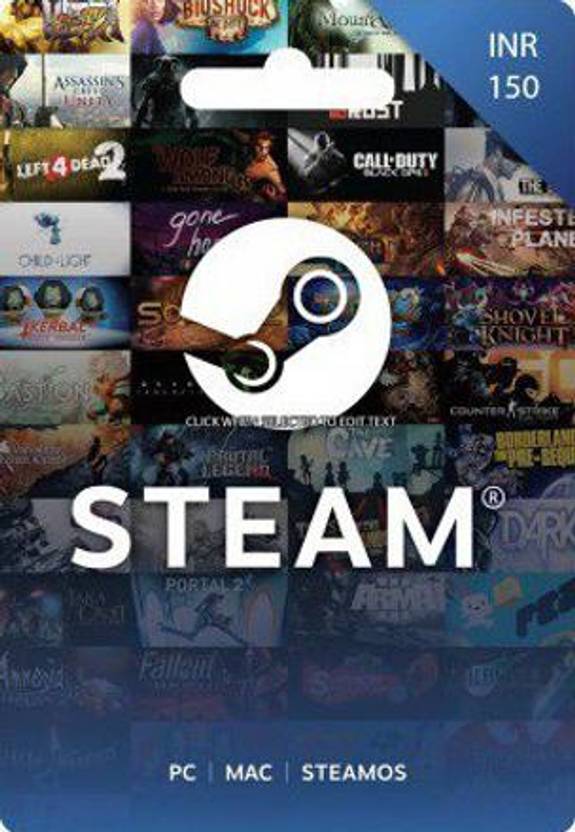 Steam Wallet Digital Gift Card Price in India Buy Steam Wallet