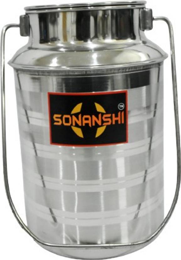 Sonanshi Stainless Steel Milk Can/Container/Barni/Dolchi with LID 4.
