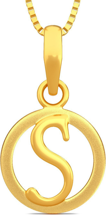 S letter gold lockets online