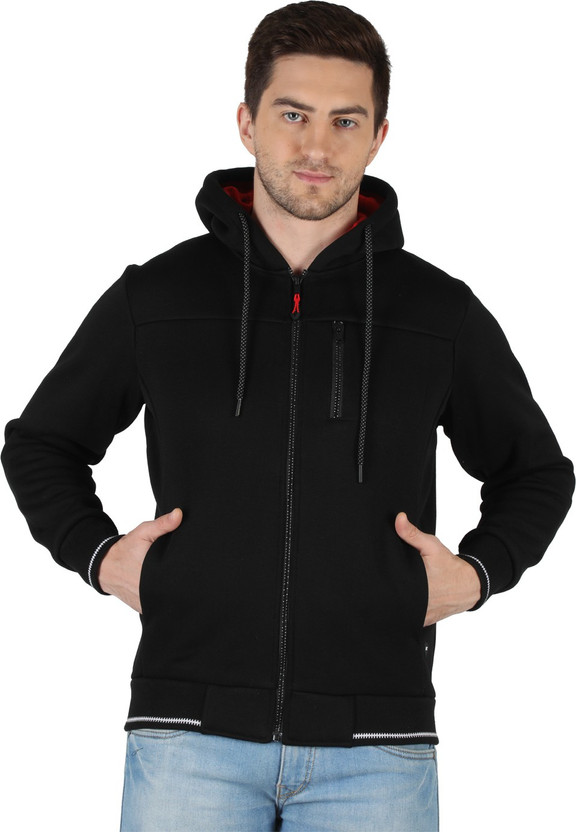 Sleeve Solid Men Sweatshirt 