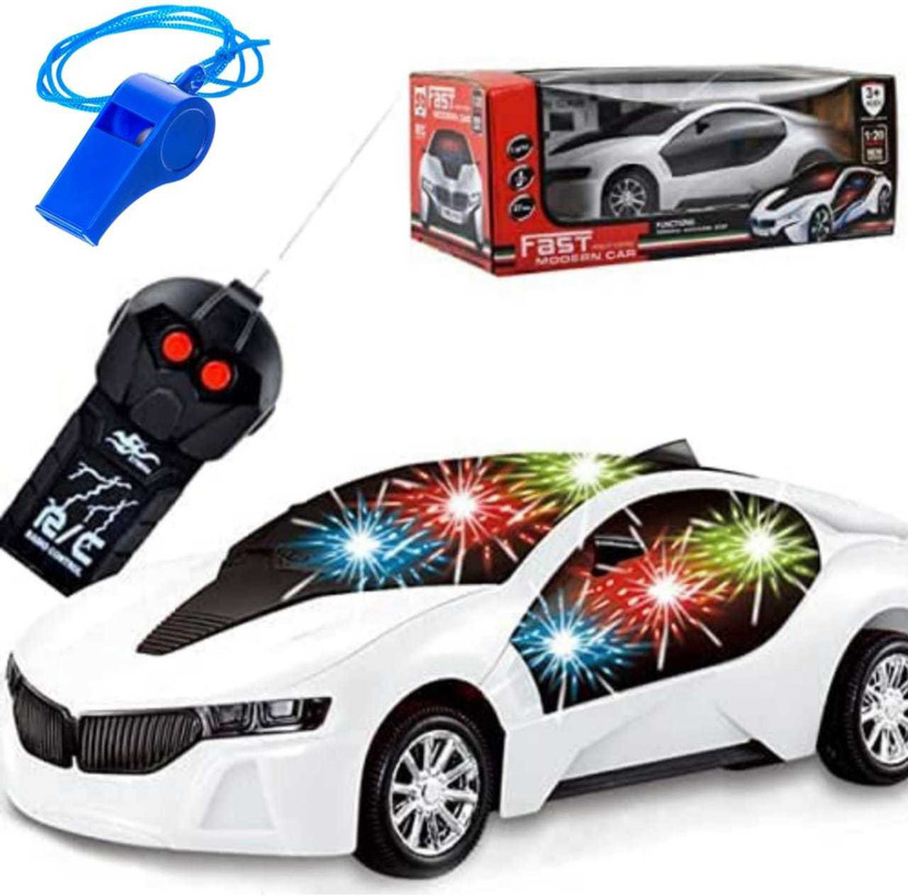 imtion Combo ( Remote Controlled car + Free 1 Pcs Whistle / seeti for kids ) 2 Function Remote Control Car, Racing Car, Sports Car, New Model RC Car, Remote car for Kids Boys & Girls (Multi Color & Multi Design)