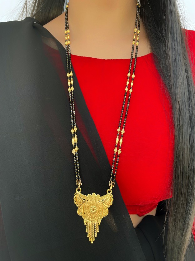 black beads long chain online