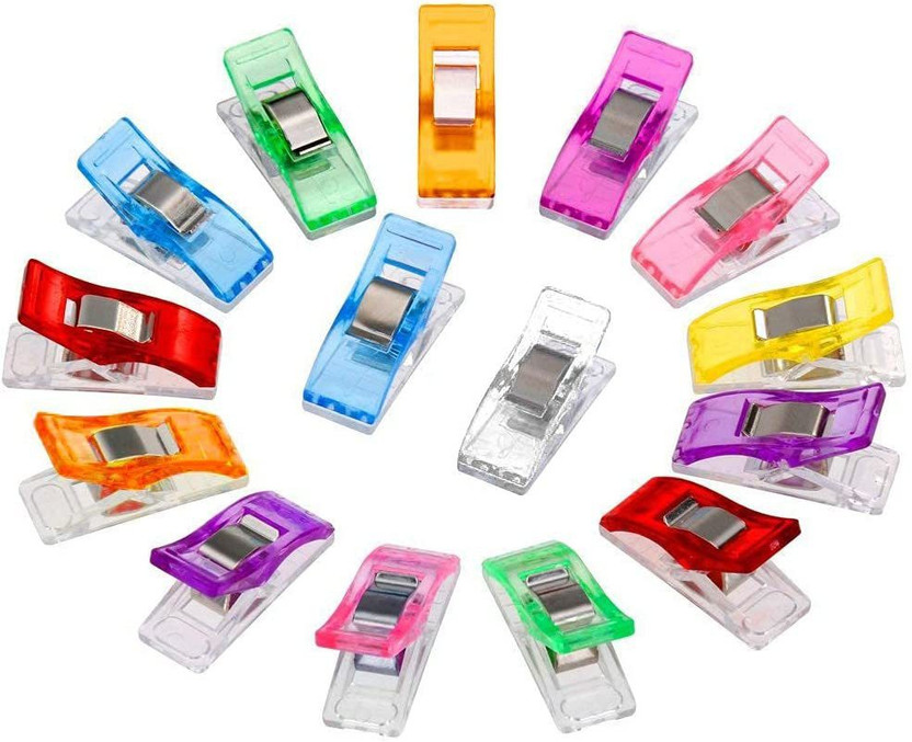 SYGA Swing Clips Multicolor for Sewing Craft Clamps, Crafting, Crochet and Knitting - 20 PCS Knitting Pin(Pack of 20)