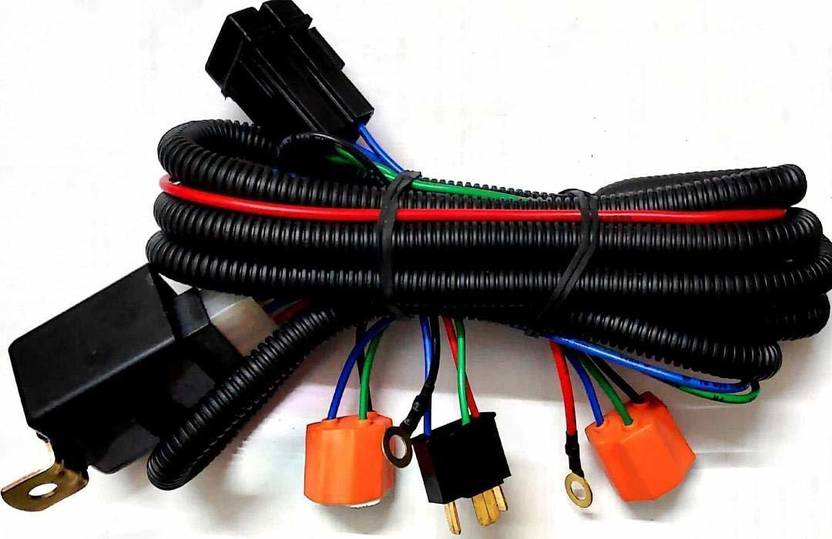 kny H4 Head Lamp Wiring Harness Kit with Relay (130W/100W or 100W/90W