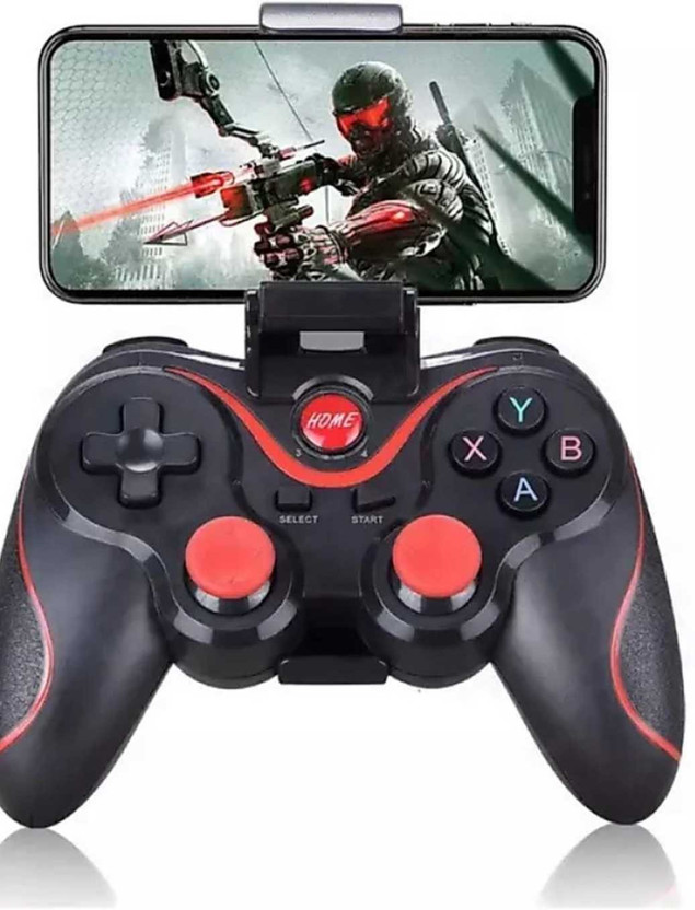 Buy more X3 BLUETOOTH GAME CONTROLLER JOYSTICK MOBILE GAME CONTROLLER, BLUETOOTH & 2.4G WIRELESS GAMEPAD GAMING JOYSTICK FOR ANDROID PHONE/ PC WINDOWS/ SMART TV/ TV BOX(NOT SUPPORT PUBG)  Joystick(Black, For PC)