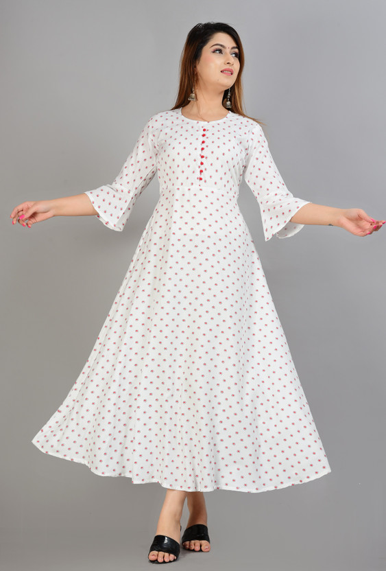 Simple Kurti Kurtis Online Flipkart Anarkali Kurta Flipkart White Kurti