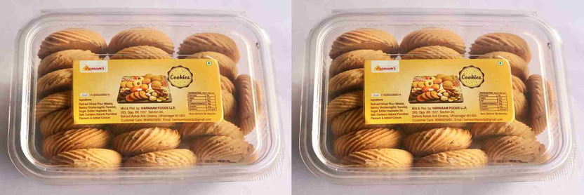 HARNAAM'S Ajjwain Cookies, A Healthy Salty Tea Time (Pack of 2), 250 gms x 2, 500 gms Cookies(2 x 250 g)
