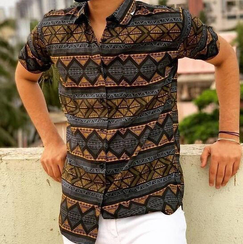 razya fashion Men Printed Casual