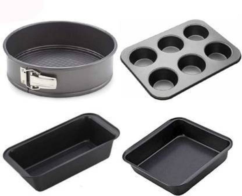 MAFAHH Carbon Steel Cake Mould 6(Pack of 4)