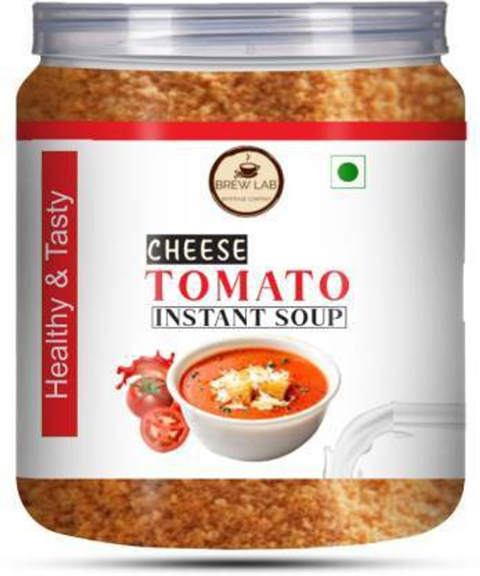 Brew Lab Instant Cheese Tomato Soup | Premix For Home Use | No added Preservative | Vending Machine Usable | 12-14 Servings(250 g)