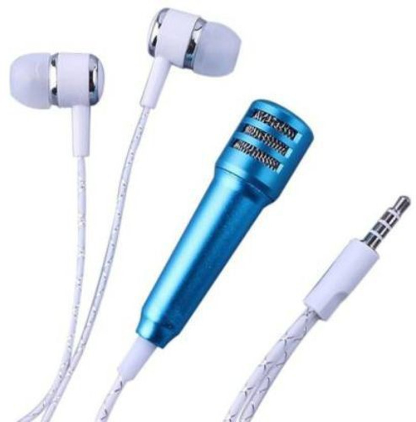 GUGGU HDW_588T_ Karaoke Singing Microphone Metal Sing Mic for Phone, for Computer, for PC Audio Cable with Stereo Earphone Compatible with all smart & IOS devices Microphone