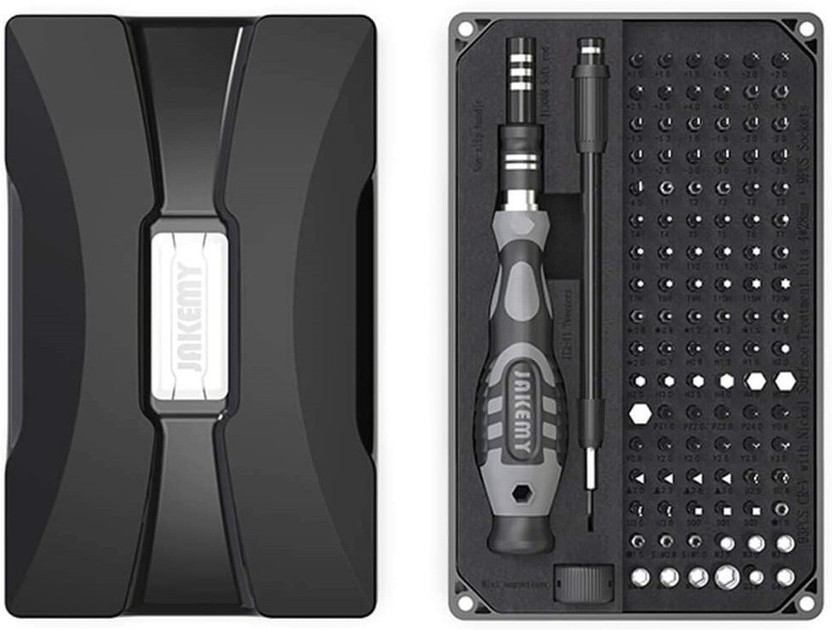 ELECTRO WOLF 106 in 1 Professional Multi-Functional Precision Screwdriver & Socket Set, Precision Magnetic Bits for Smartphone, Game Console, Tablet, PC, Laptop, GlassesHome appliance Electronics Repair Tool Kit Magnetic Combination Screwdriver Set(Pack of 1)