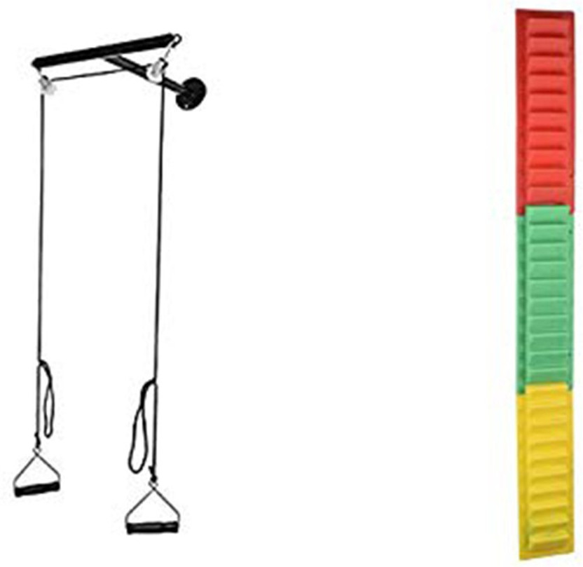 Rebalance India Abduction finger ladder +t pully combo physiotherapy equipment Balance Step(Black)
