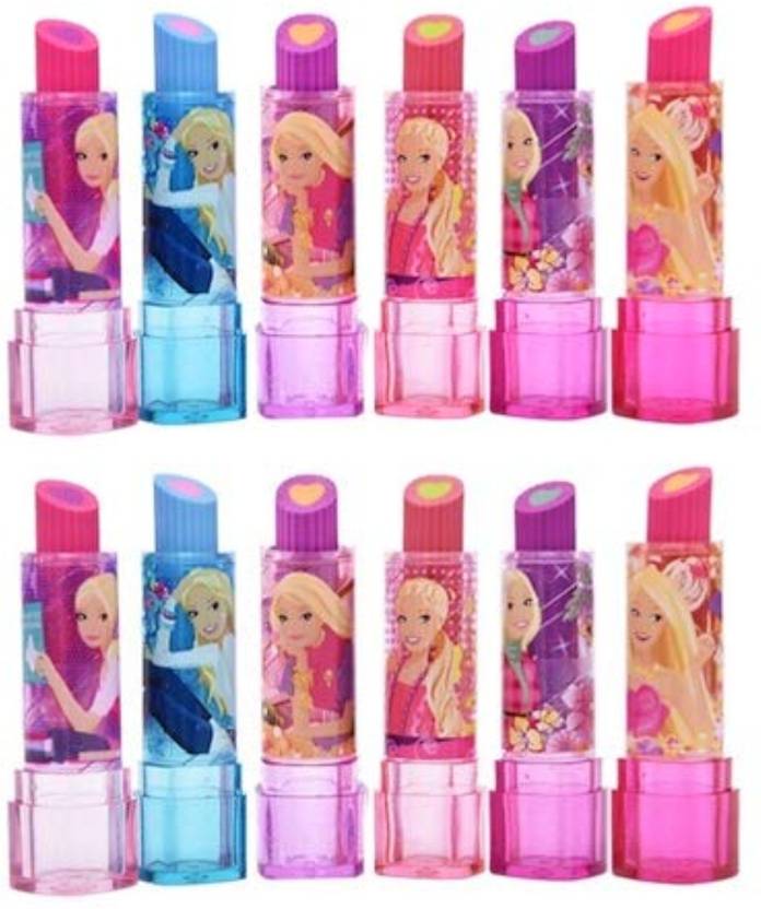 Andix Lipstick (Barbie) Style Rubber Eraser for Birthday