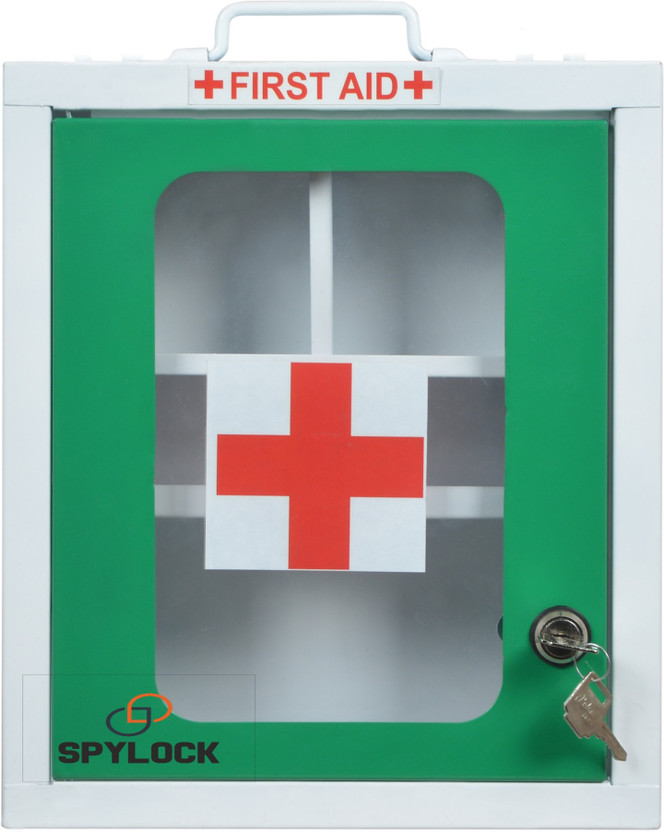Spylock Spylock Double Heavy Metal First aid box Emergancy Medical box Wall mountable First Aid Kit(Home, Workplace, Sports and Fitness) - Flipkart Deal