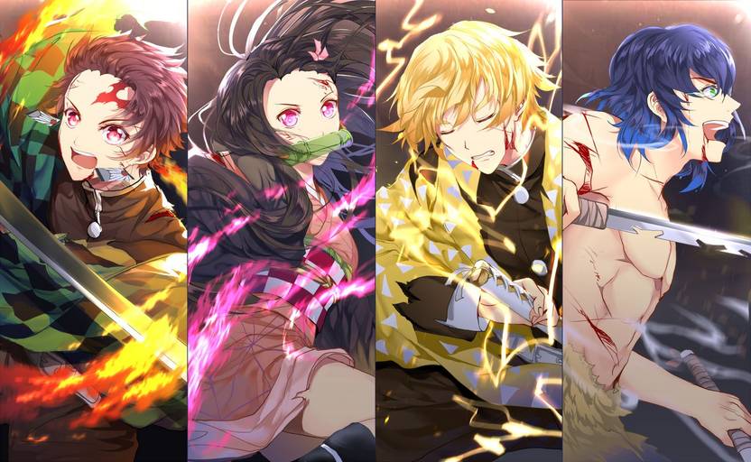 Demon Slayer Kimetsu No Yaiba Anime Series Matte Finish Poster Paper