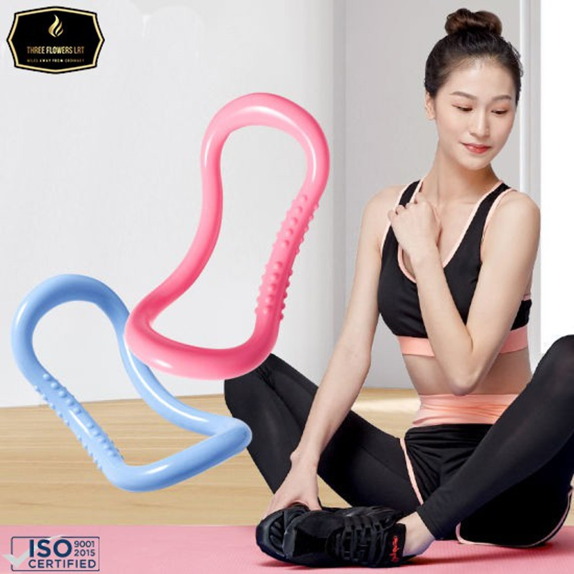 THREE FLOWERS LRT THREE FLOWERS LRT YOGA RING Yoga Blocks(Multicolor Pack of 1)