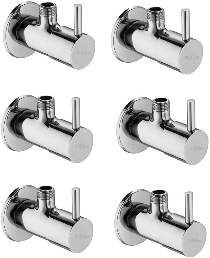 PLNJAR by Stainless Steel 6 Pcs Combo Luxurious faucet Bathroom Accessories For Home, Angle Tap Made In India Hardware Items First Choice Of Plumber For Plumbing Tools, Long Lasting, Easy Installation Faucet Set