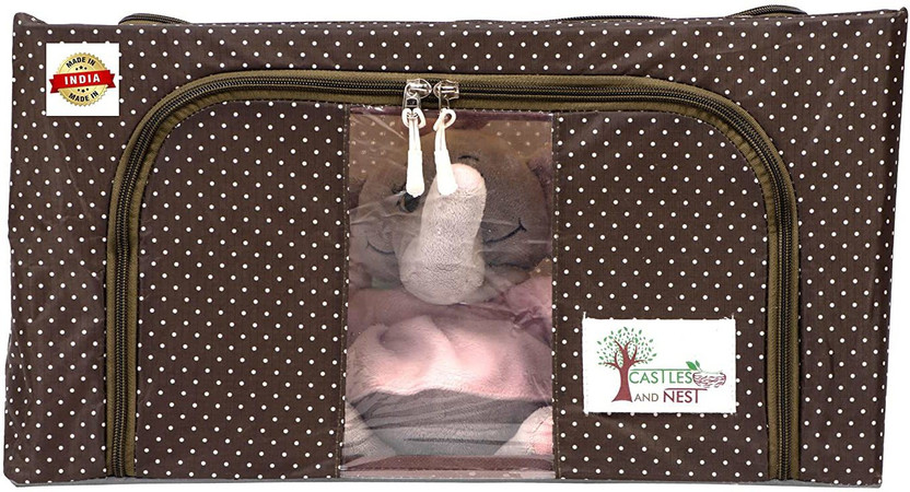 E Solutions WARDROBE ORGANISER/STORAGE BOX-391 (24LITERS) Poly-canvas Laundry Bag(Multicolor)