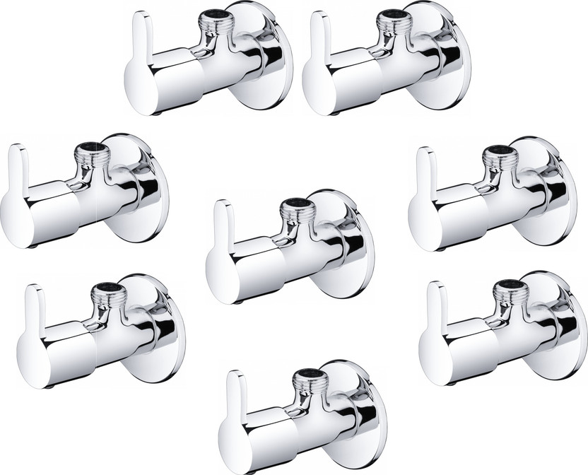 PLNJAR PLNJAR by Stainless Steel 8 Pcs Combo Faucet Angle Valve, Long Lasting Water Tap Building Materials And Supplies, Best Plumbing Bathroom and Kitchen Fittings Accessories Hardware Material, Best For Kitchen, Bathroom, Office, Hotel, Public Place Etc, Made In India Faucet Set - Flipkart Deal