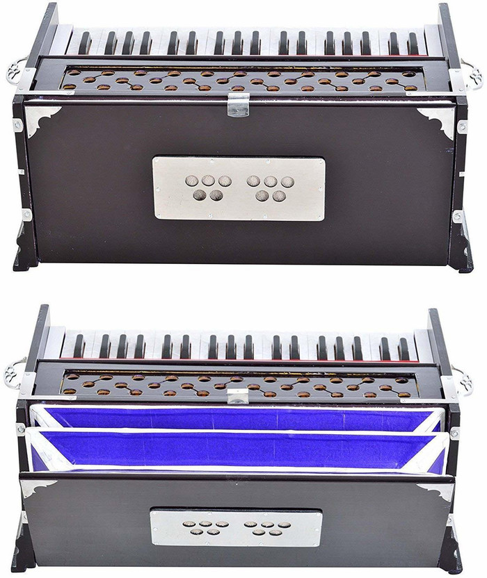 BestBrother 3.25 Octave Hand Pumped Harmonium Divine Harmonium~440Hz~Extra Height~Long Sustain Sound~Yoga~Bhajan~Kirtan~Dj 3.2 Octave Hand Pumped Harmonium(Two Fold Bellow, Bass Reed, Male Reed)