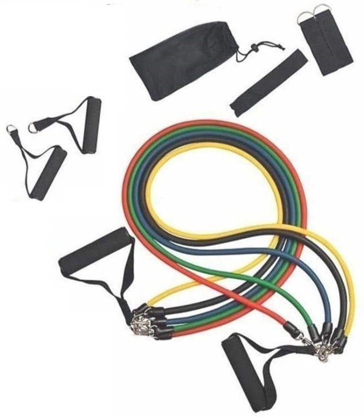 ActrovaX IVI®-139-AZ-Home Workout and Gym Fitness Resistance Tube(Multicolor)