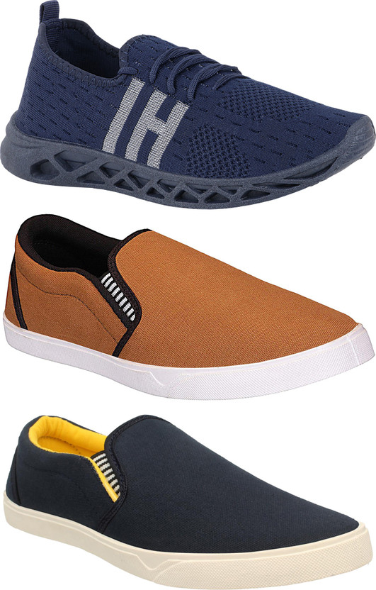 PEXLO Slip On Sneakers For Men - Buy 