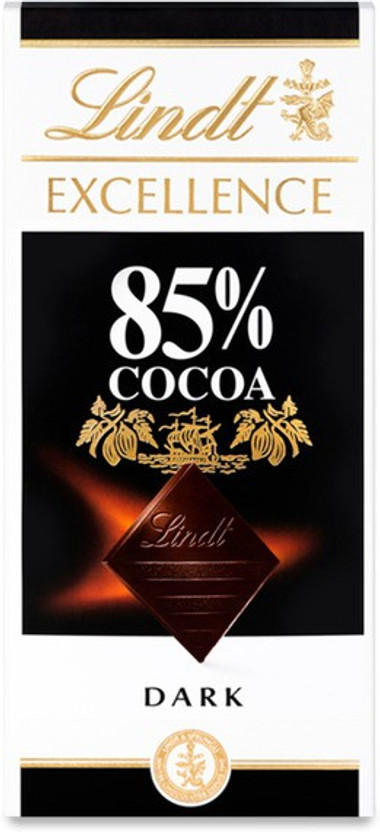 LINDT Excellence 85% Cocoa Dark Chocolate (IMPORTED) Bars(100 g)