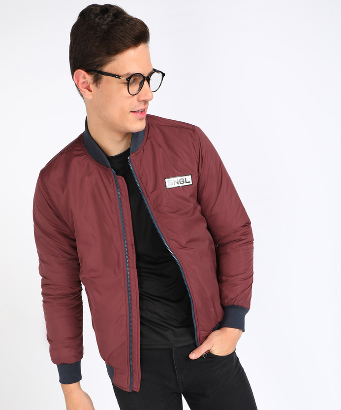 Full Sleeve Solid Men Jacket 