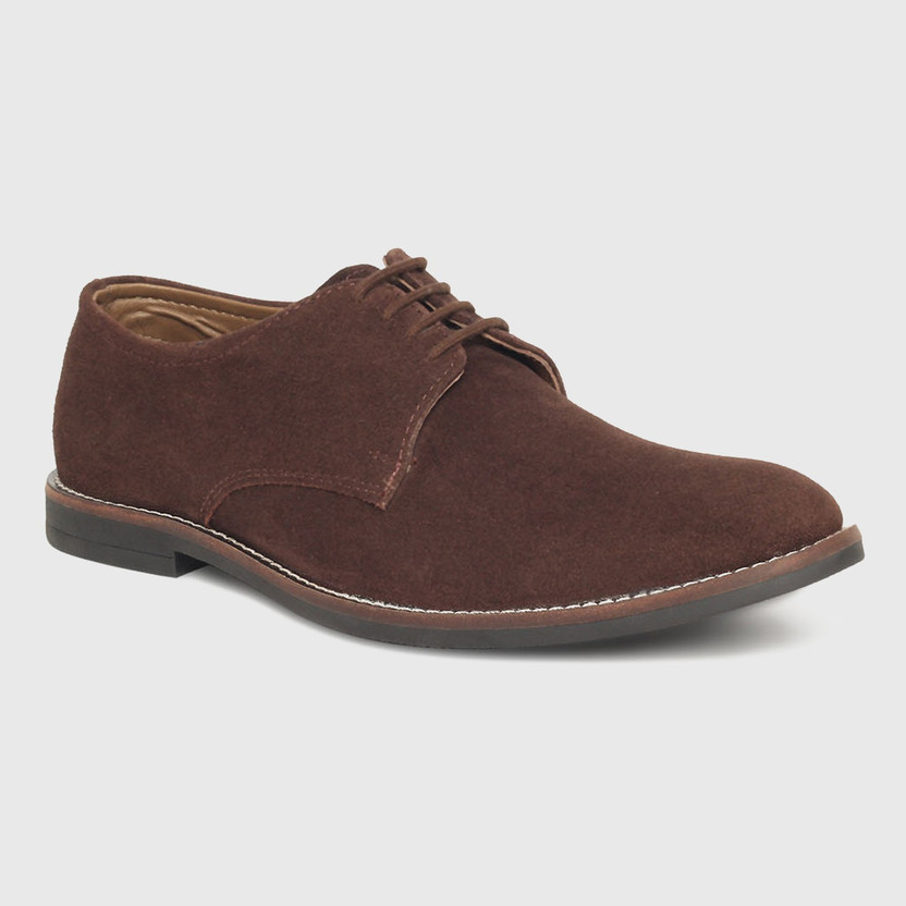 Italian Suede Leather Shoes Derby 