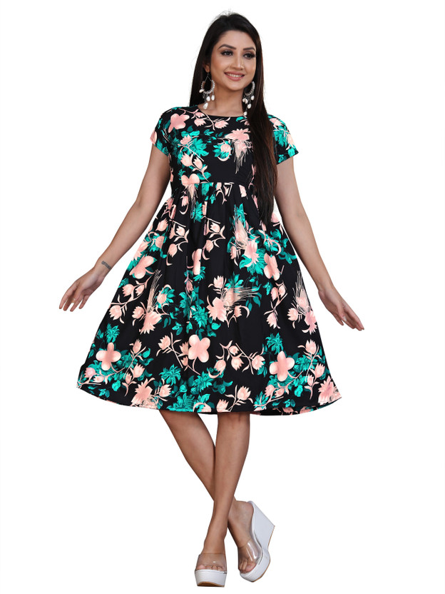 SHYAM SUNDARI Women Fit and Flare 