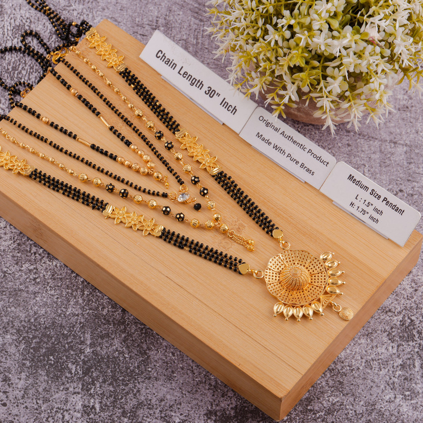 pearl jewellery Brass Mangalsutra Price 
