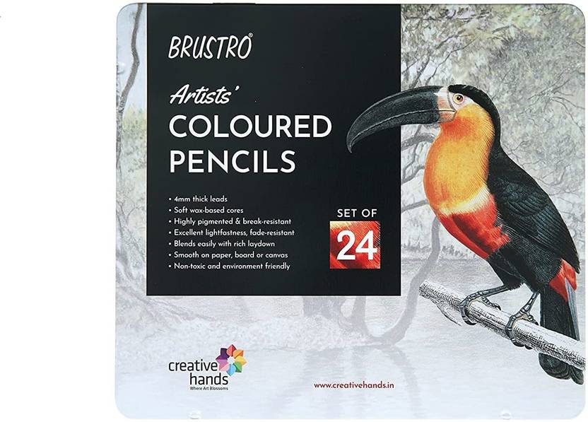 BRuSTRO Colour Pencil Round Shaped Color Pencils
