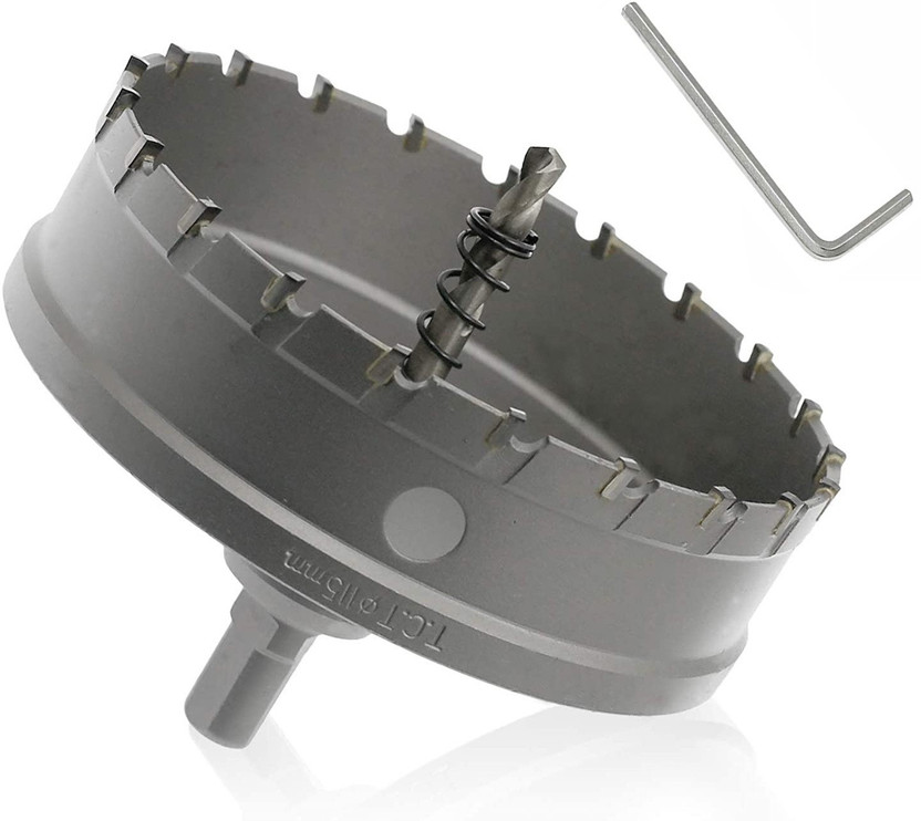 Flipkart uptodateprouducts 115mm Carbide Hole Saw Cutter Drill Bit Tooth Tipped TCT Hole Cutter for Stainless Steel Sheet Metal Sheet Plastic FRP Board - Flipkart Deal