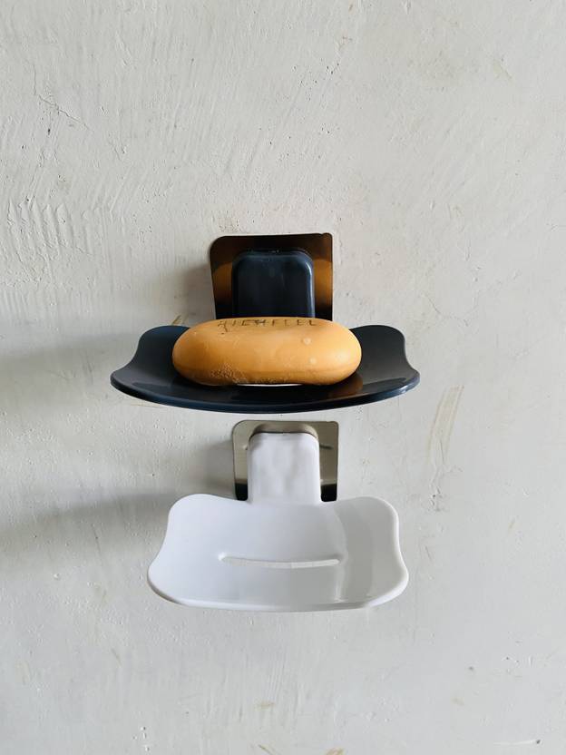 DAITORY Soap Holder Bar Soap Holder Soap Bar Holder Shower Wall Mounted White,Black Price in