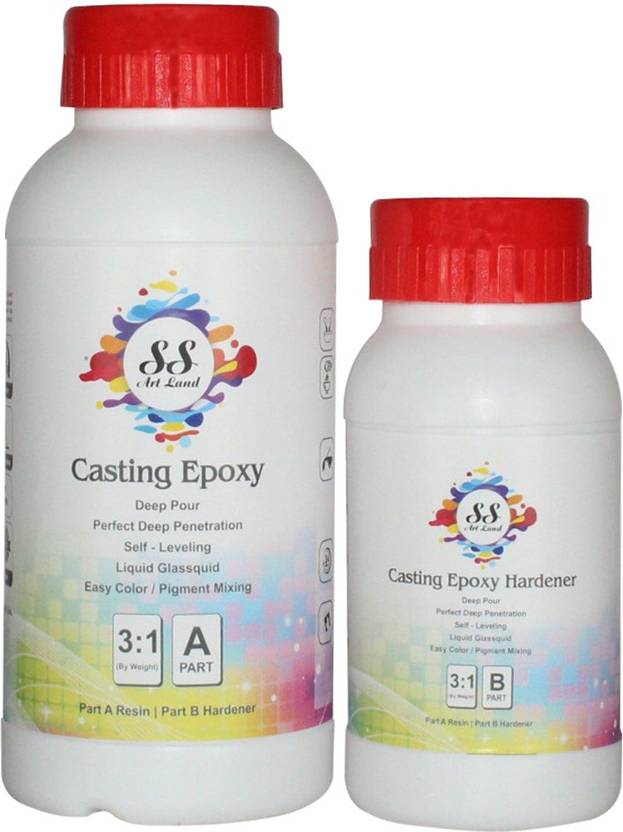 SS Art Land Casting Epoxy Resin and Hardener 31 Mixing