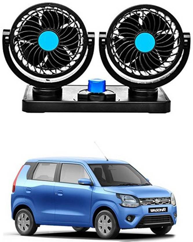 RKPSP 360 Degree Car Fan 12V,Dual Head Fans,Car dashboard fan For