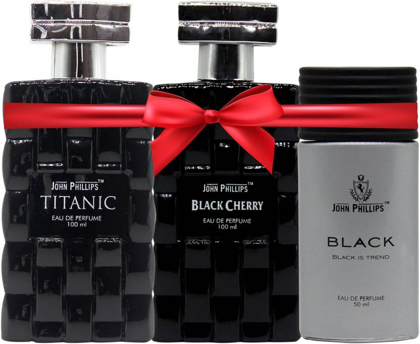Buy John Phillips Titanic, Black Cherry and Black Eau de Parfum 250 ml Online In India
