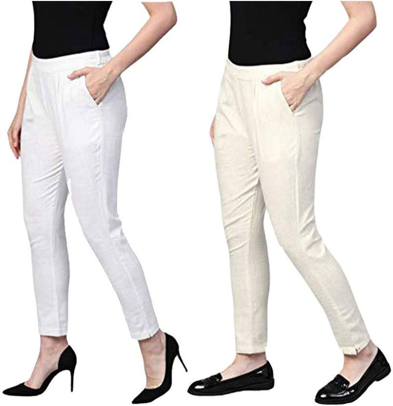GAP Slim Fit Women White Trousers  Buy GAP Slim Fit Women White Trousers  Online at Best Prices in India  Flipkartcom
