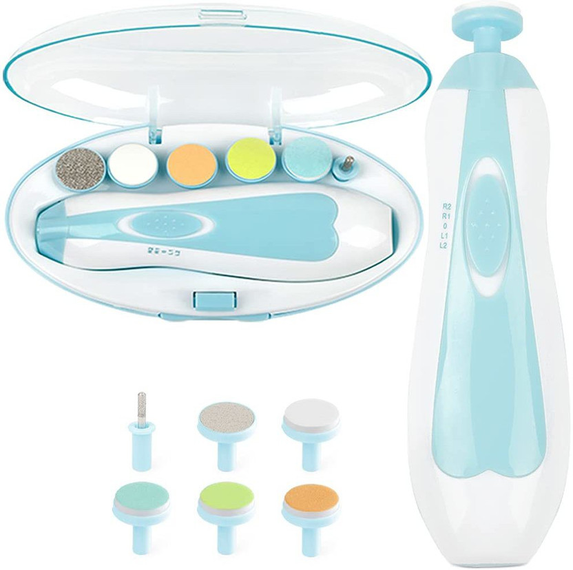 KP GLOBAL Ergonomic Design, Safe for Baby/Kid, Nail Filer and Grinder Set, Multiple-1