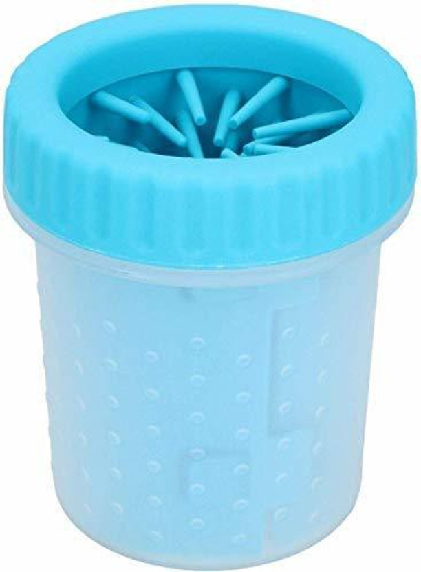buyagain Dog Paw Cleaner with Soft Silicone Bristles for Cleaning Pets Muddy Feet large Grooming Gloves for Cat, Dog, Dog & Cat(Multicolor, Large)