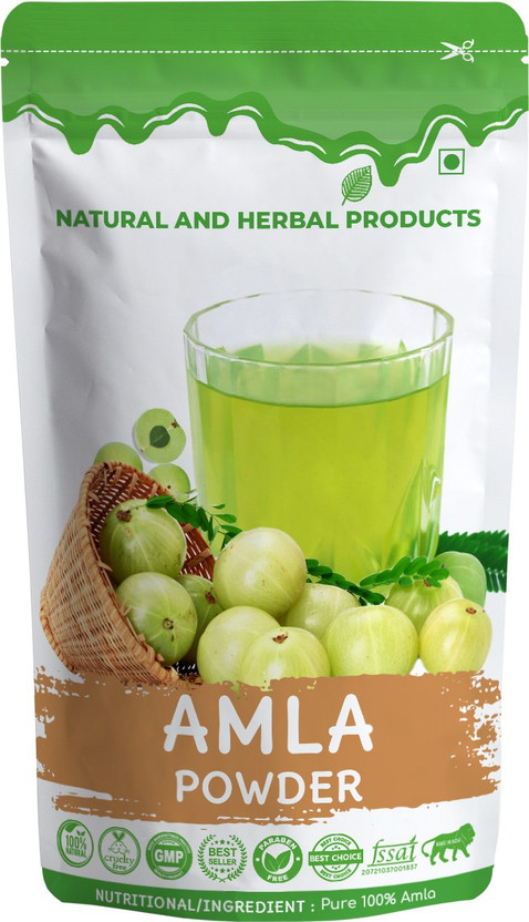 NATURAL AND HERBAL PRODUCTS Amla Powder for Eating | Drink | Hair Growth | Hair Strong(100 g)