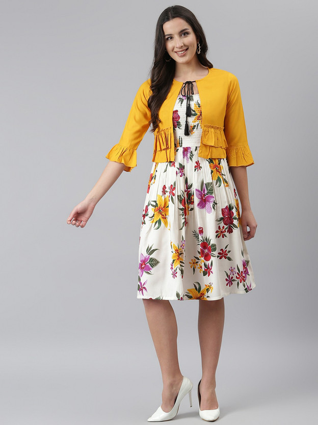 flipkart fit and flare dress