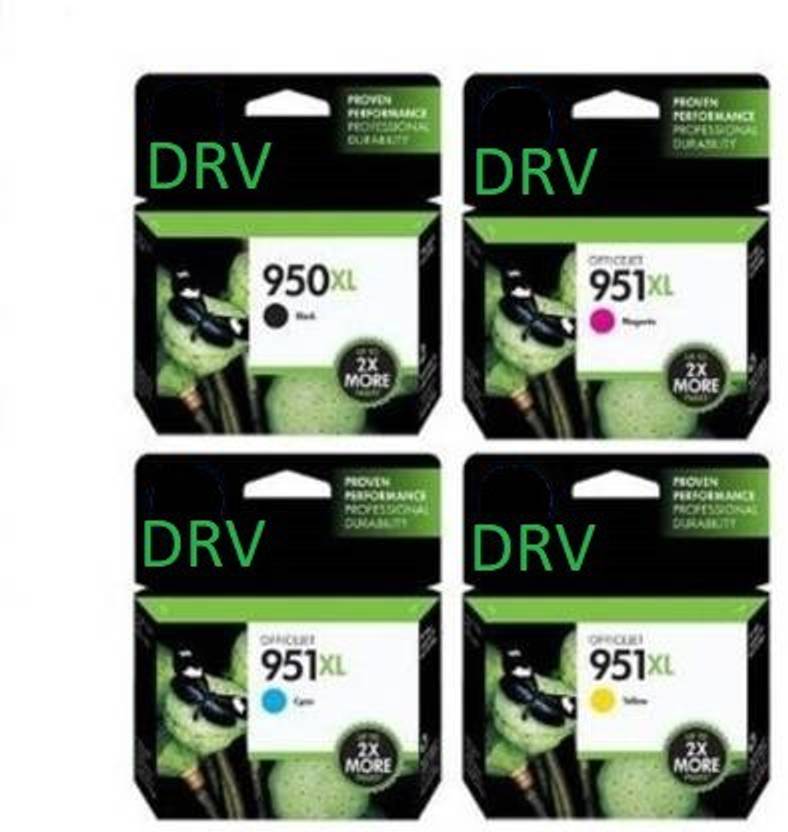 XAR HP 951XL Black + Tri Color Combo Pack Ink Cartridge XAR