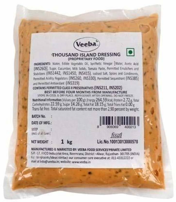 VEEBA Thousand Island Dressing 1 kg Price in India Buy VEEBA Thousand Island Dressing 1 kg