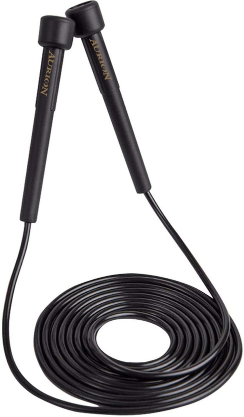 LYCAN Skipping Rope (Black, Pack of 1) | Men and Women Jumping Freestyle Skipping Rope(Length: 274 cm)